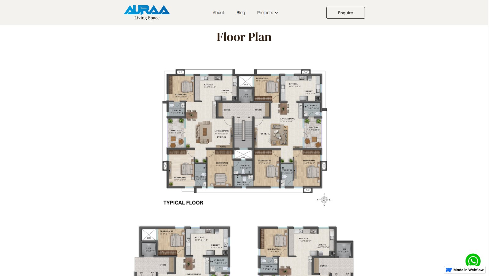 Auraa Living Space - floor plan detail