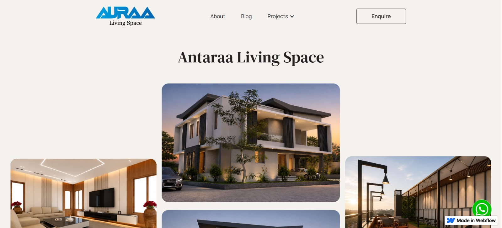 Auraa Living Space - Antaraa project showcase