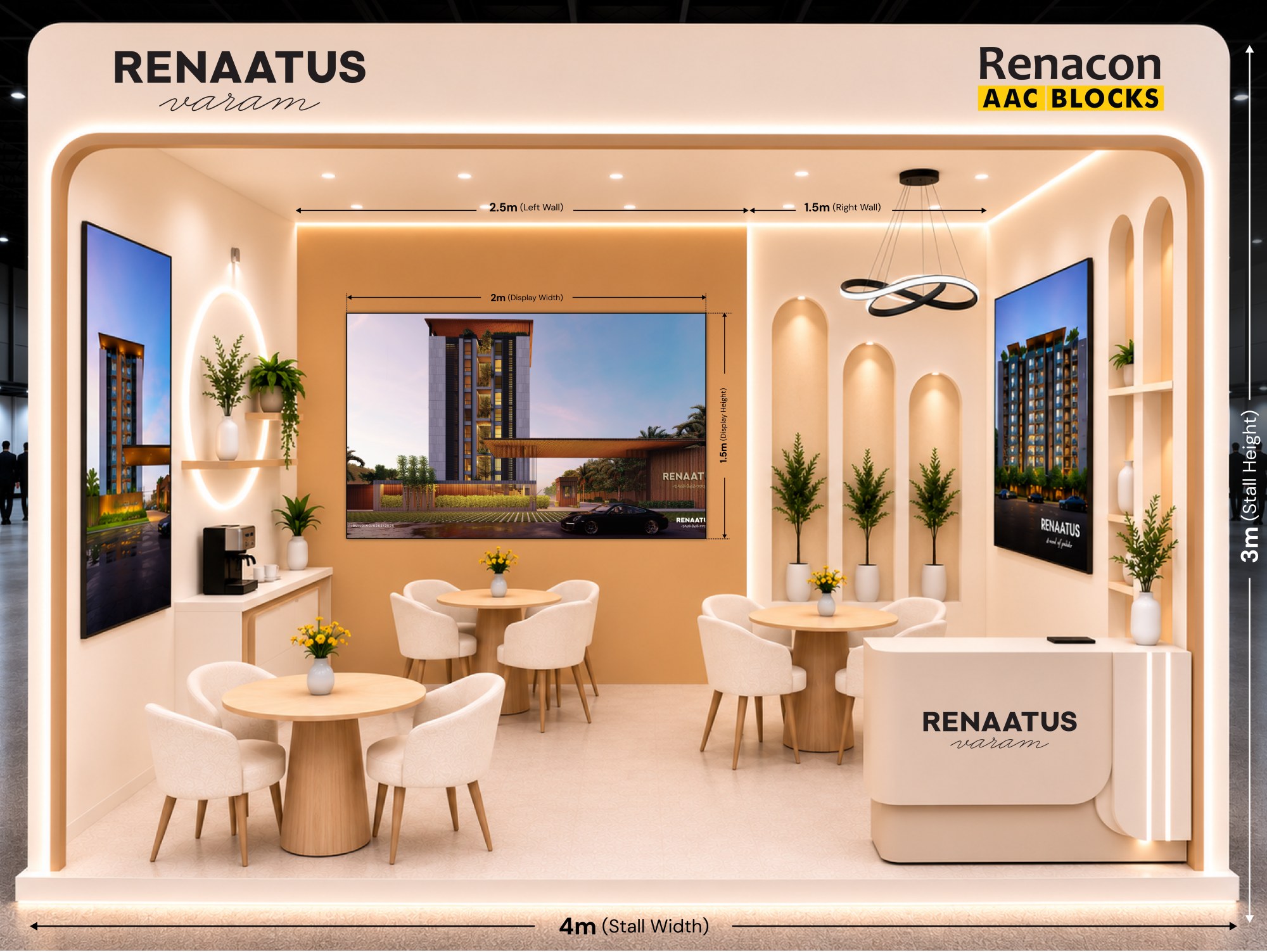 Renaatus exhibition stall - full design with dimensions