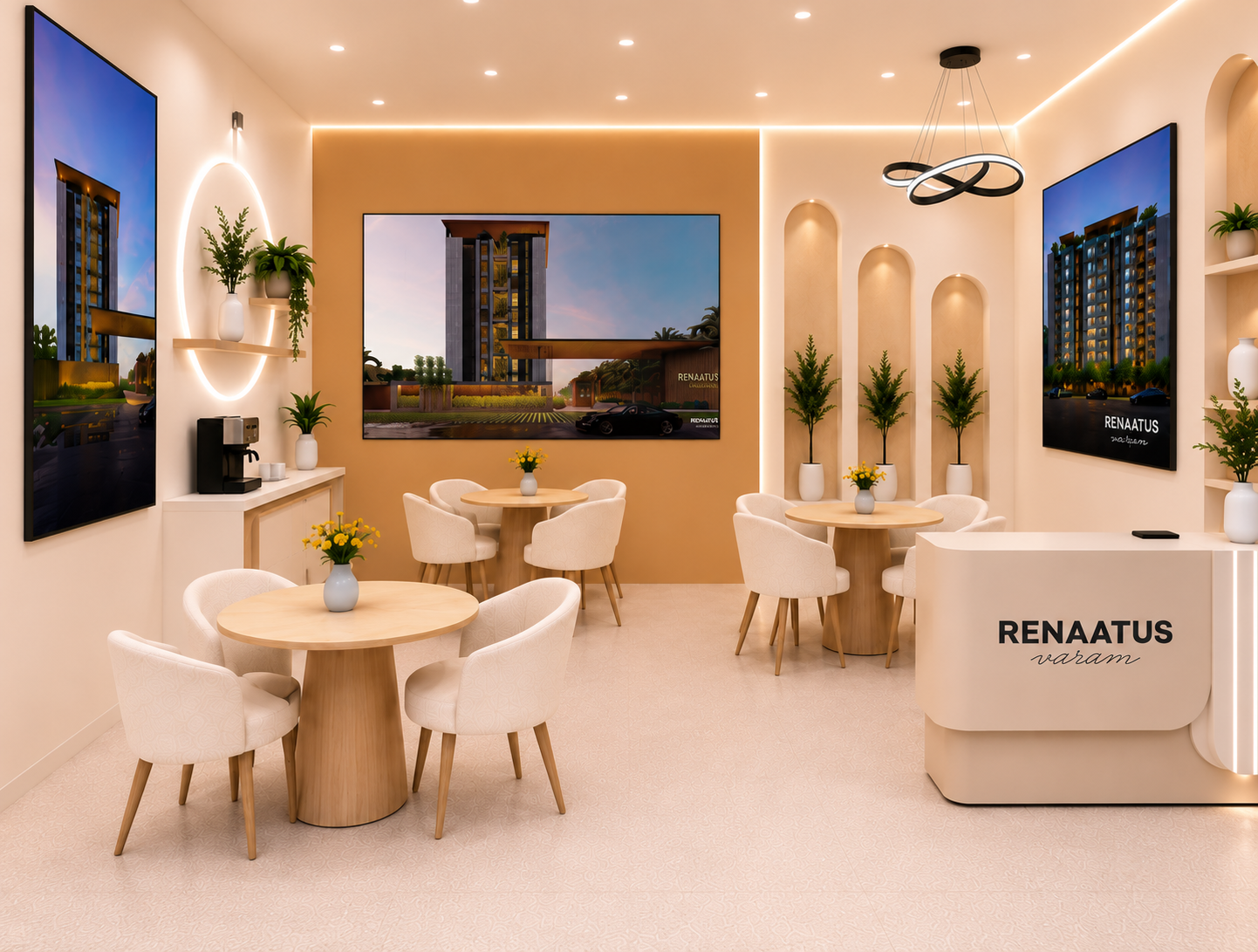 Renaatus stall - interior seating and discussion zone