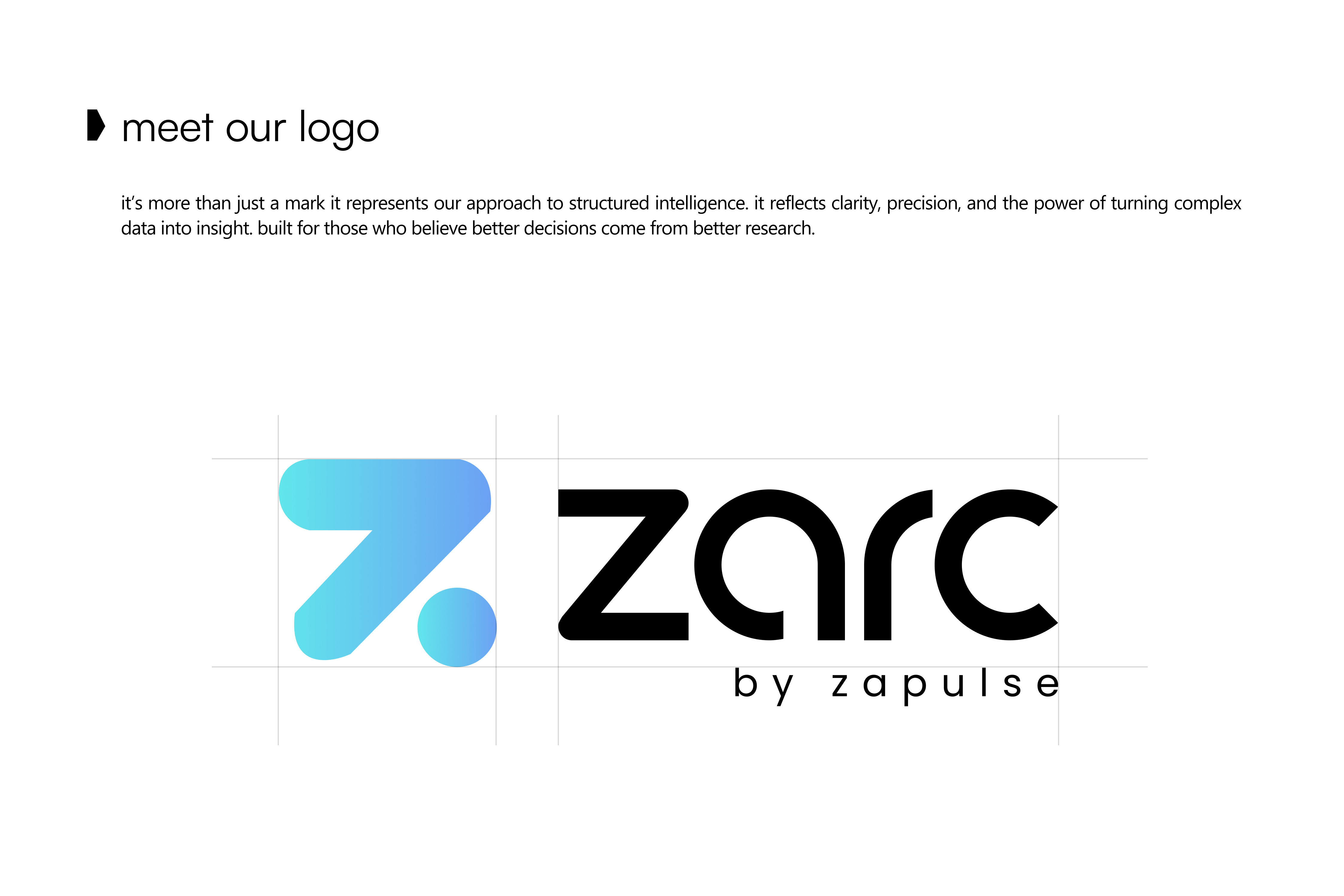 ZARC brand - meet our logo