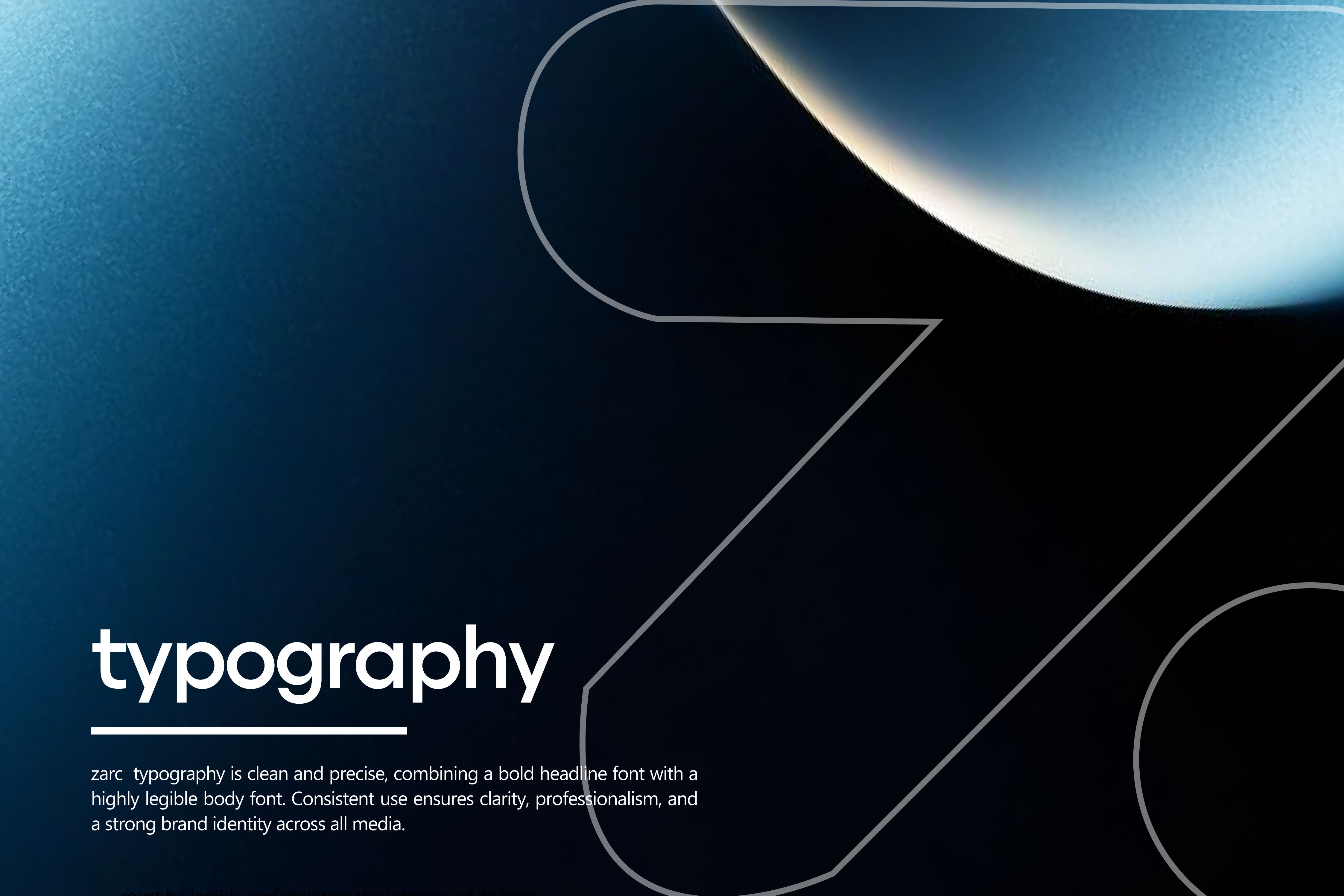 ZARC brand - typography